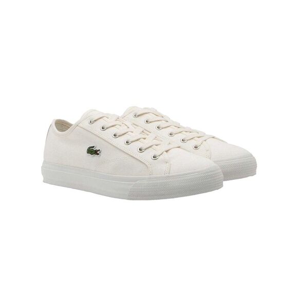 Lacoste Mens Backcourt Canvas Low Sneakers / Beige